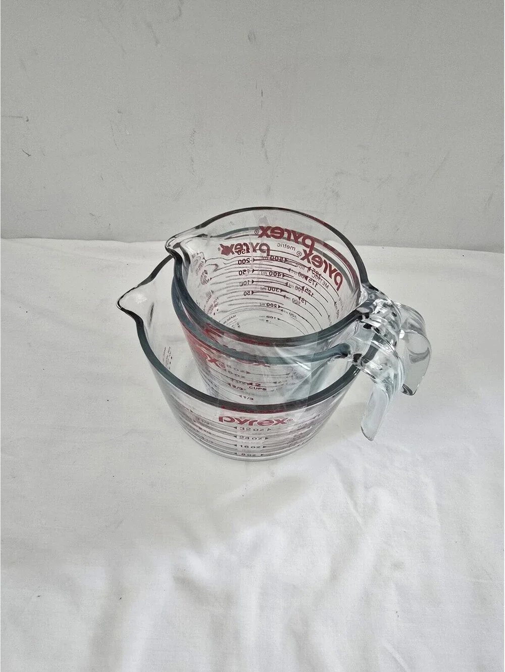 3 Pc. Anchor Hocking Glass Measuring Cup Set 32/16/8 Oz Microwave